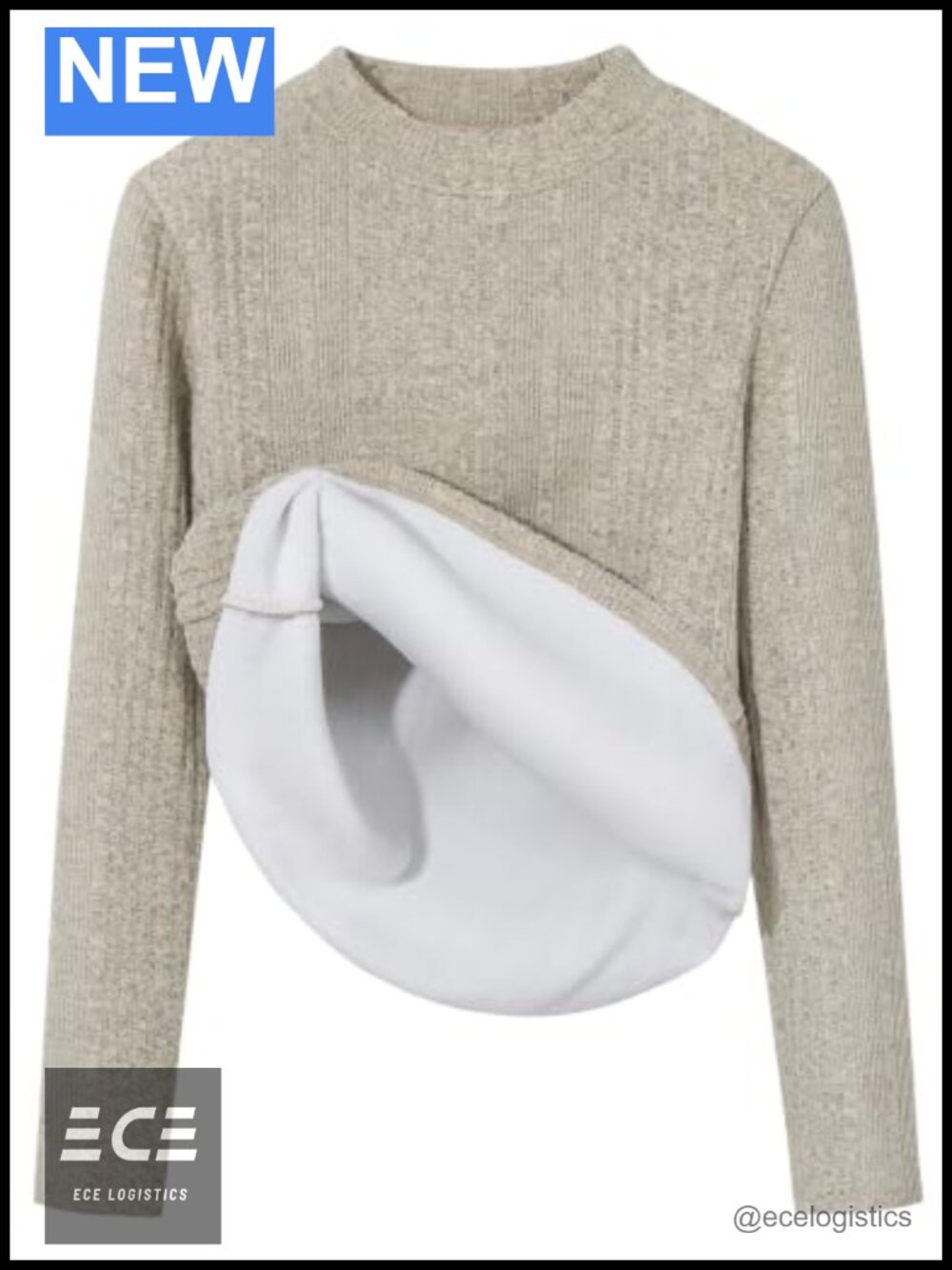 Women's Fleece Lined Mock Neck Pullover Sweater Slim Fit Thermal